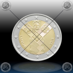 2 EVRO LATVIJA 2018 "Baltic states" UNC